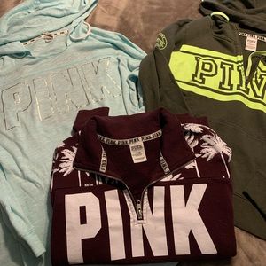 Victoria’s Secret Pink lot of hoodies.